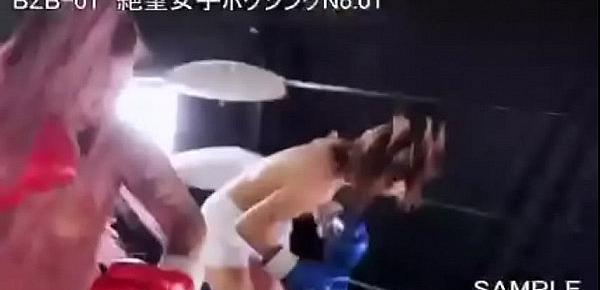  Yuni DESTROYS skinny female boxing opponent - BZB01 Japan Sample